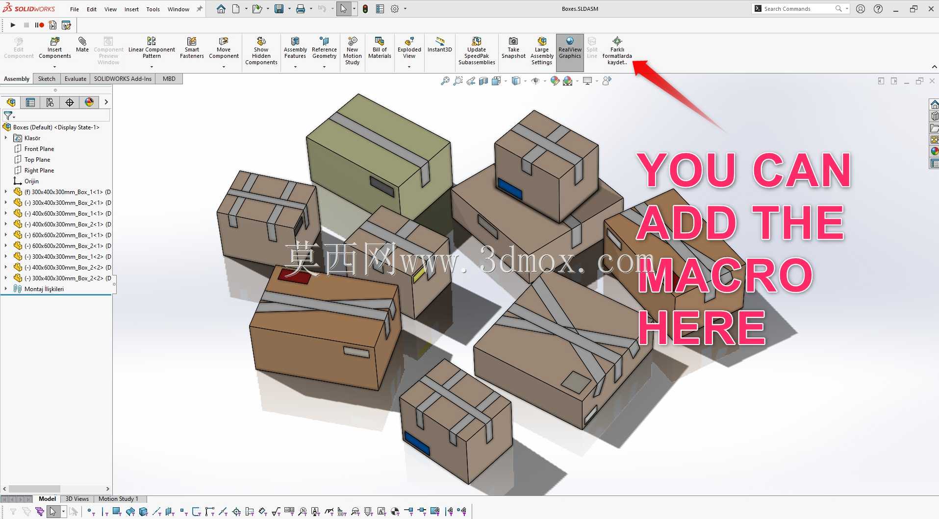SOLIDWORKS 导出宏