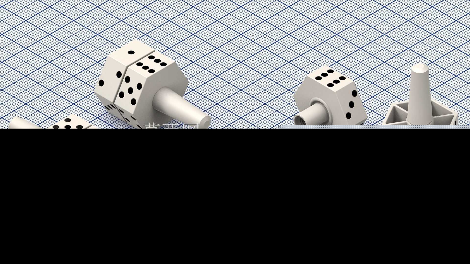 六角双陀螺骰子