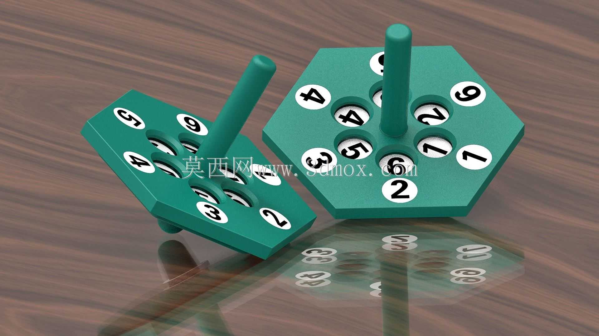 旋转陀螺骰子