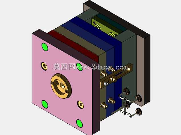 塑料齿轮模具(3 PLATEMOLD\u0026齿轮嵌件)