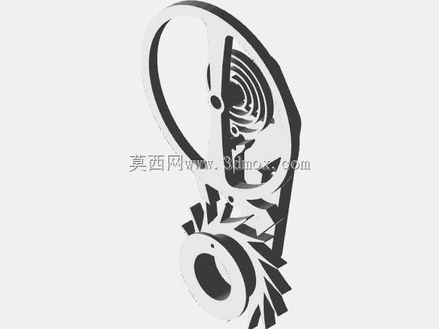 瑞士杠杆式手表擒纵机构模型