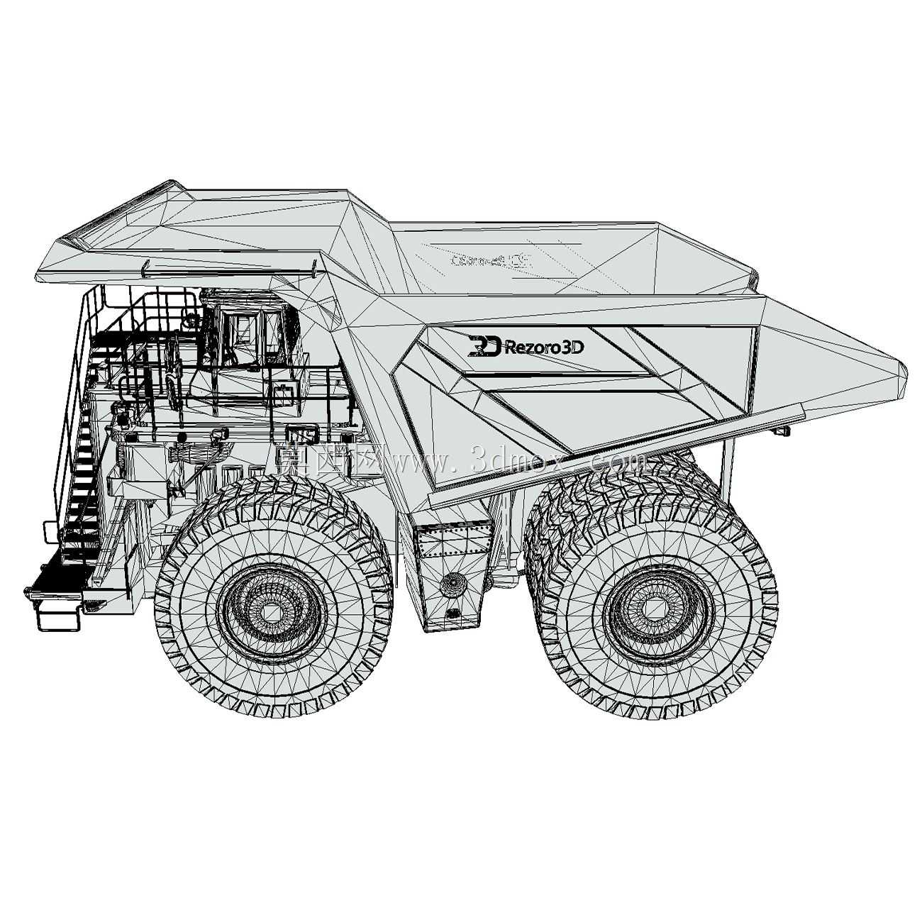 Rezoro3D 矿用自卸卡车 RD4000 3D 模型 - 第 020 部分