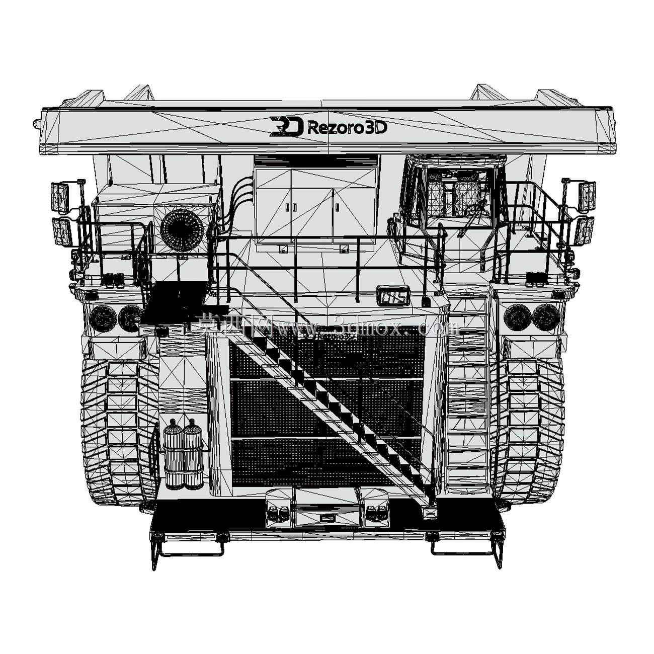 Rezoro3D 矿用自卸卡车 RD4000 3D 模型 - 第 020 部分