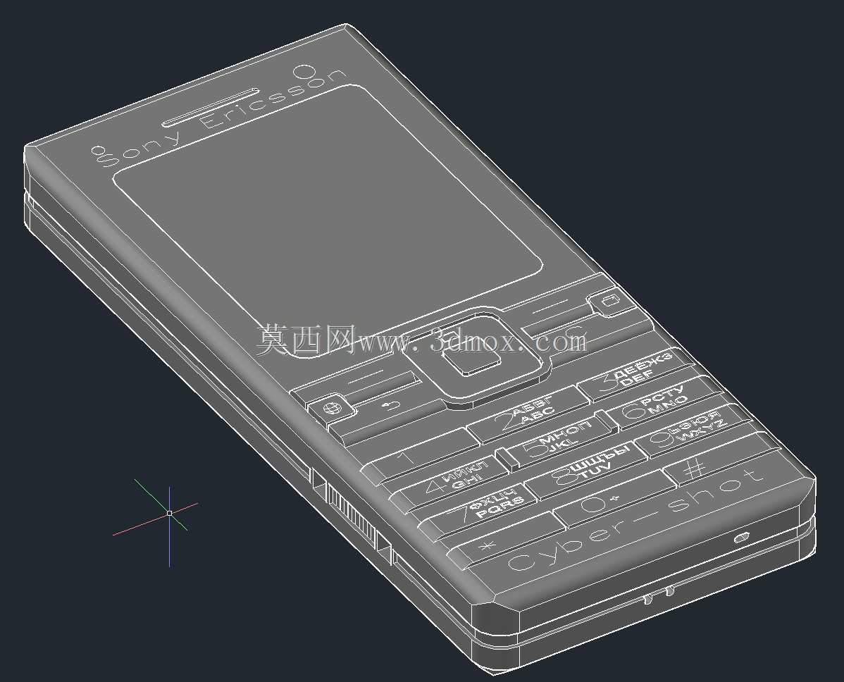 ���ᰮ���� Cyber?? Shot K770i dwg 3D