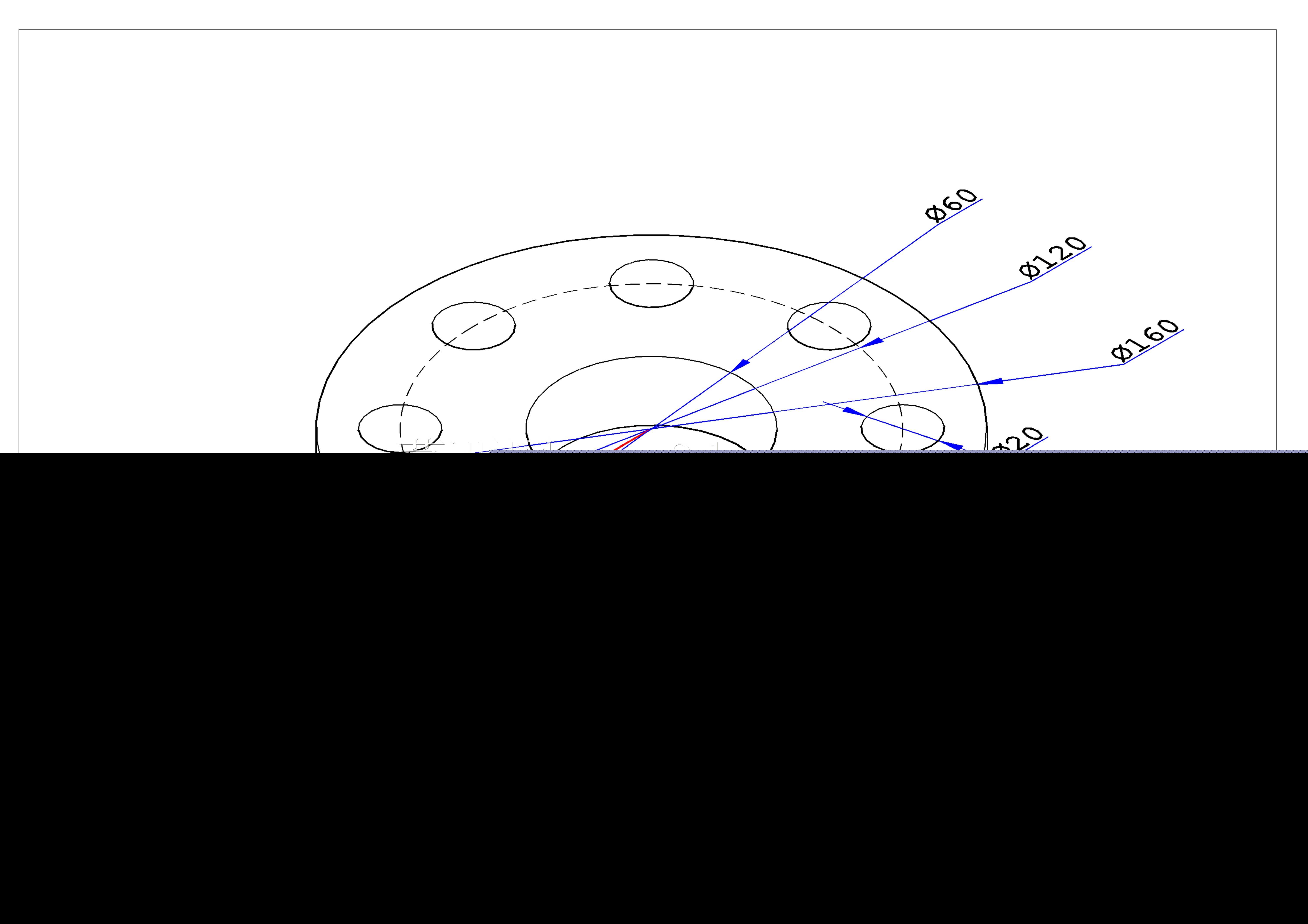 AutoCAD 3D 法兰设计与布局绘图