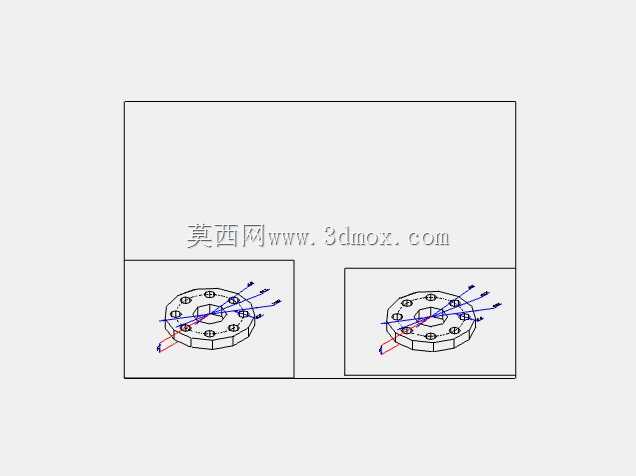 AutoCAD 3D 法兰设计与布局绘图