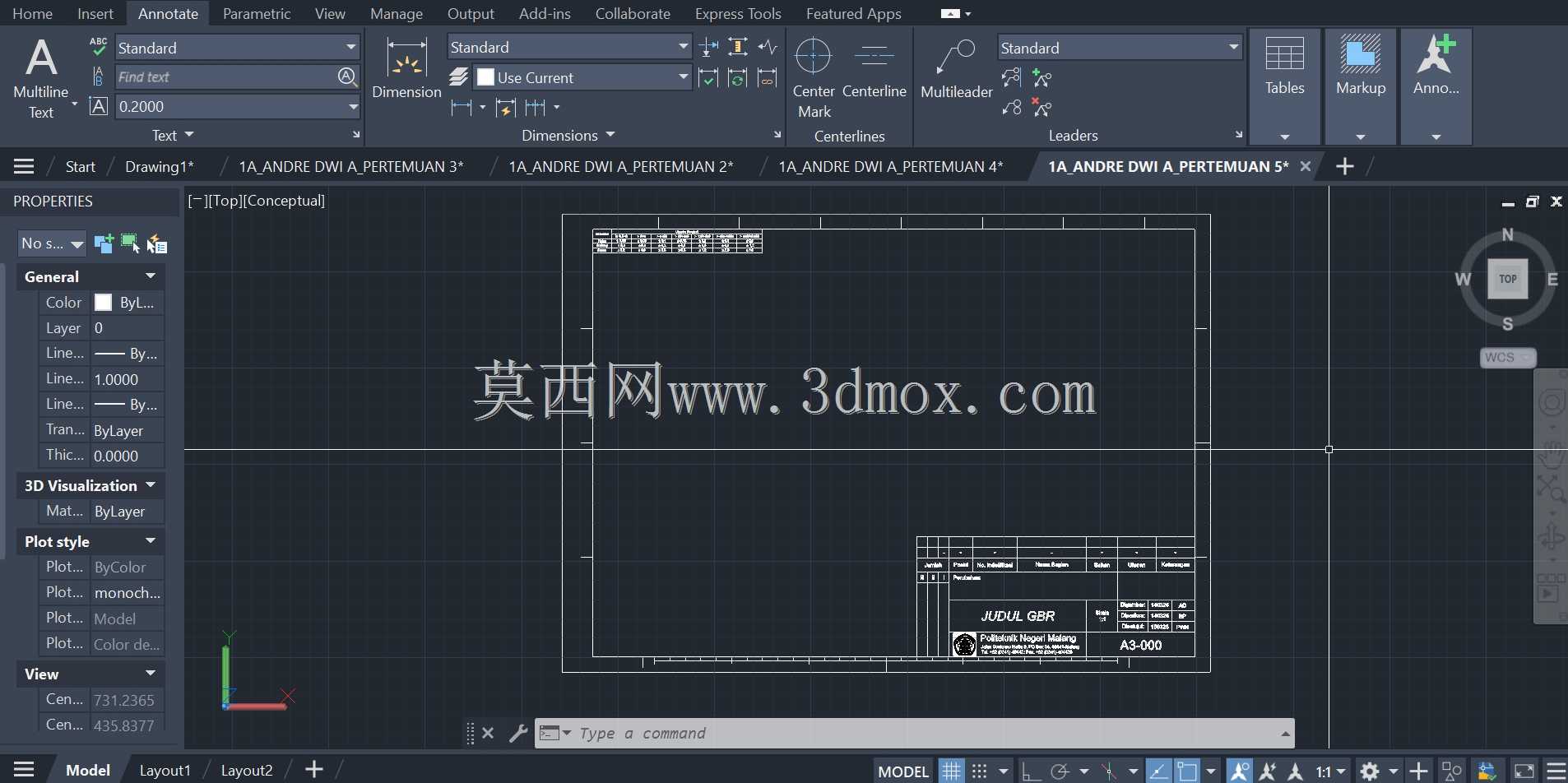 AUTOCAD �γ� 5
