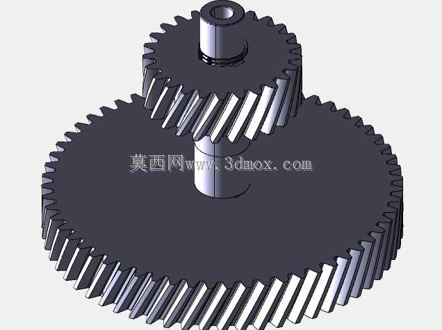 2级反向斜齿轮变速箱