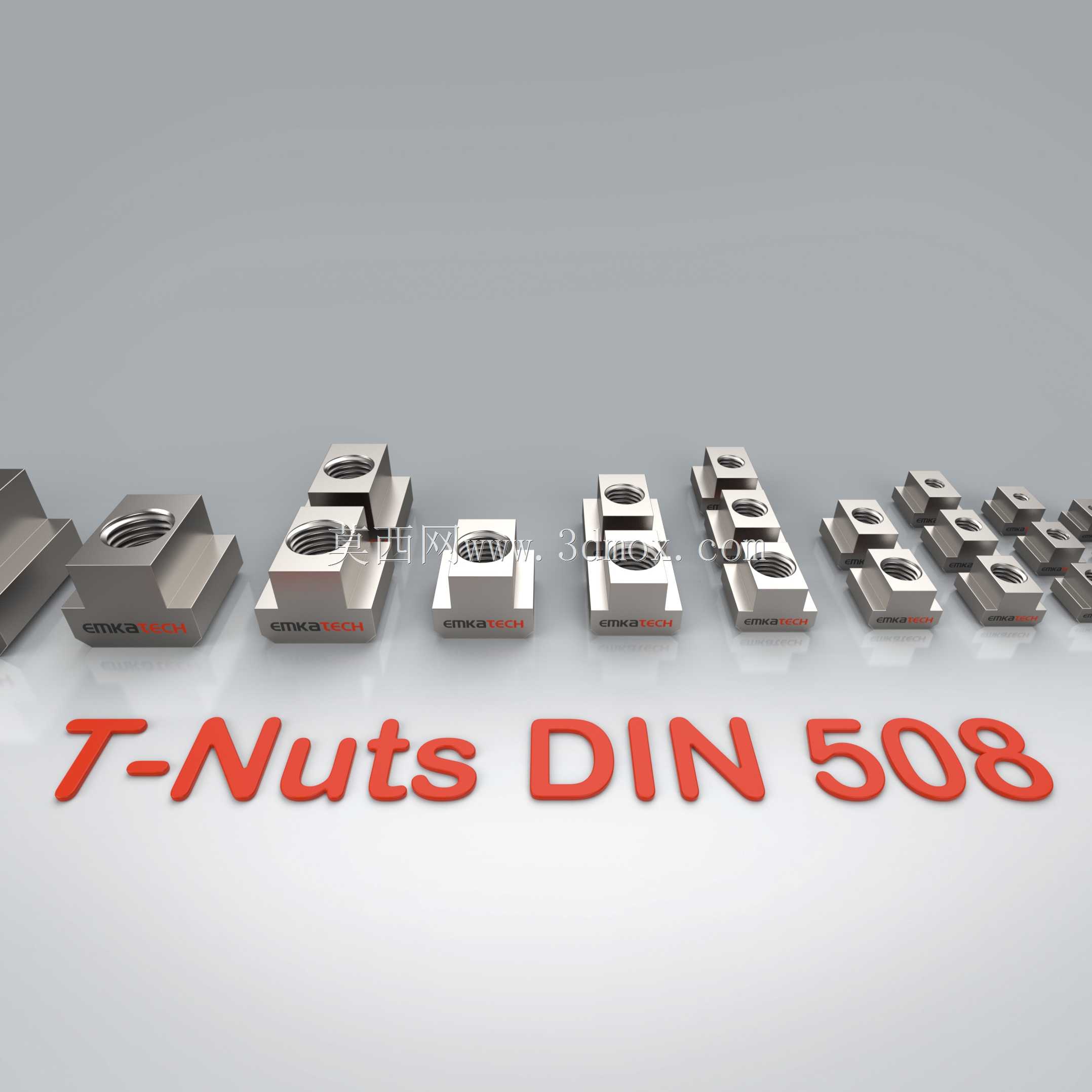 螺母 DIN 508,用于 T 型槽 DIN 650 / ISO 299