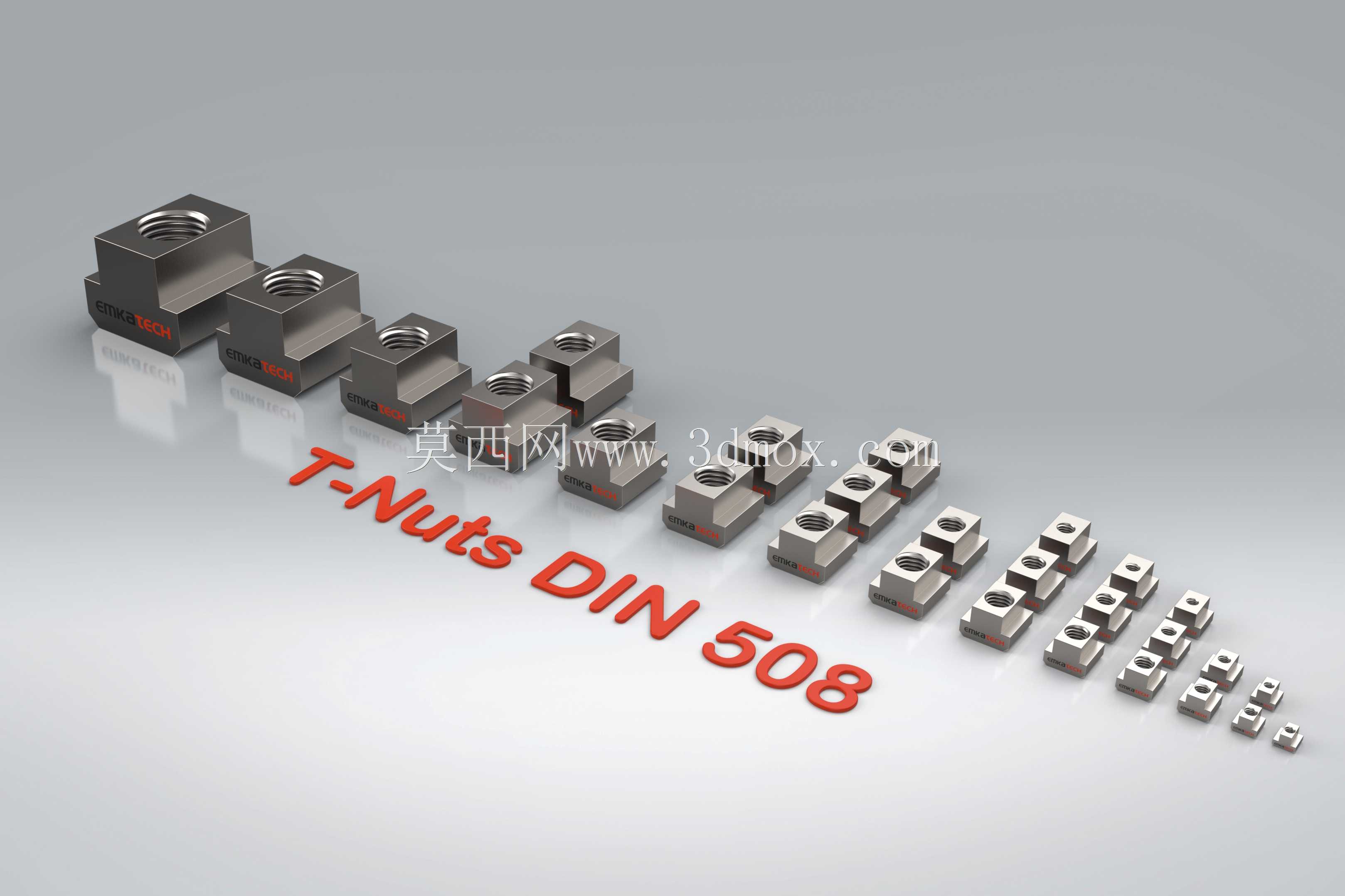 螺母 DIN 508,用于 T 型槽 DIN 650 / ISO 299