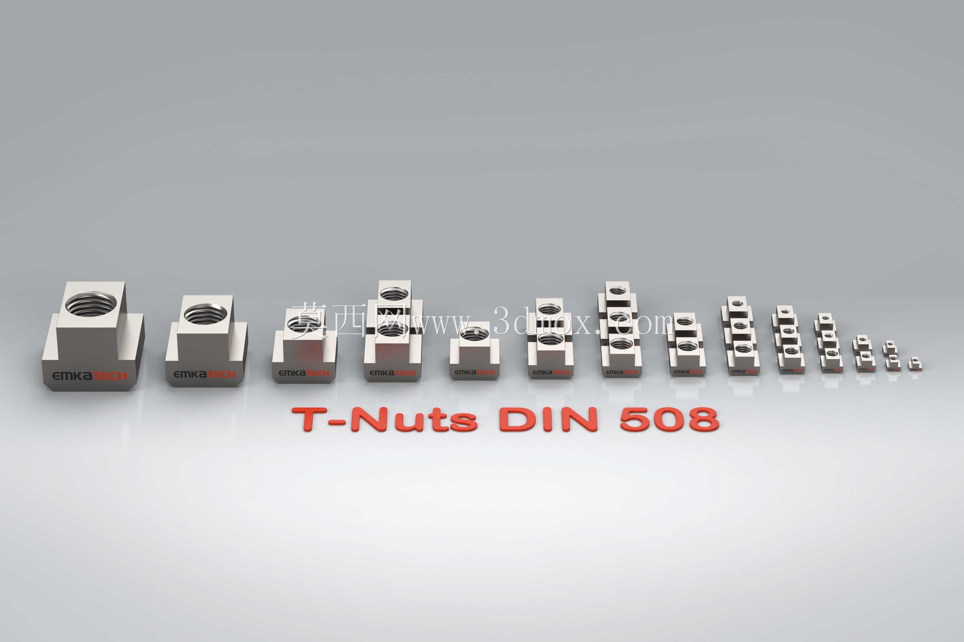 螺母 DIN 508,用于 T 型槽 DIN 650 / ISO 299