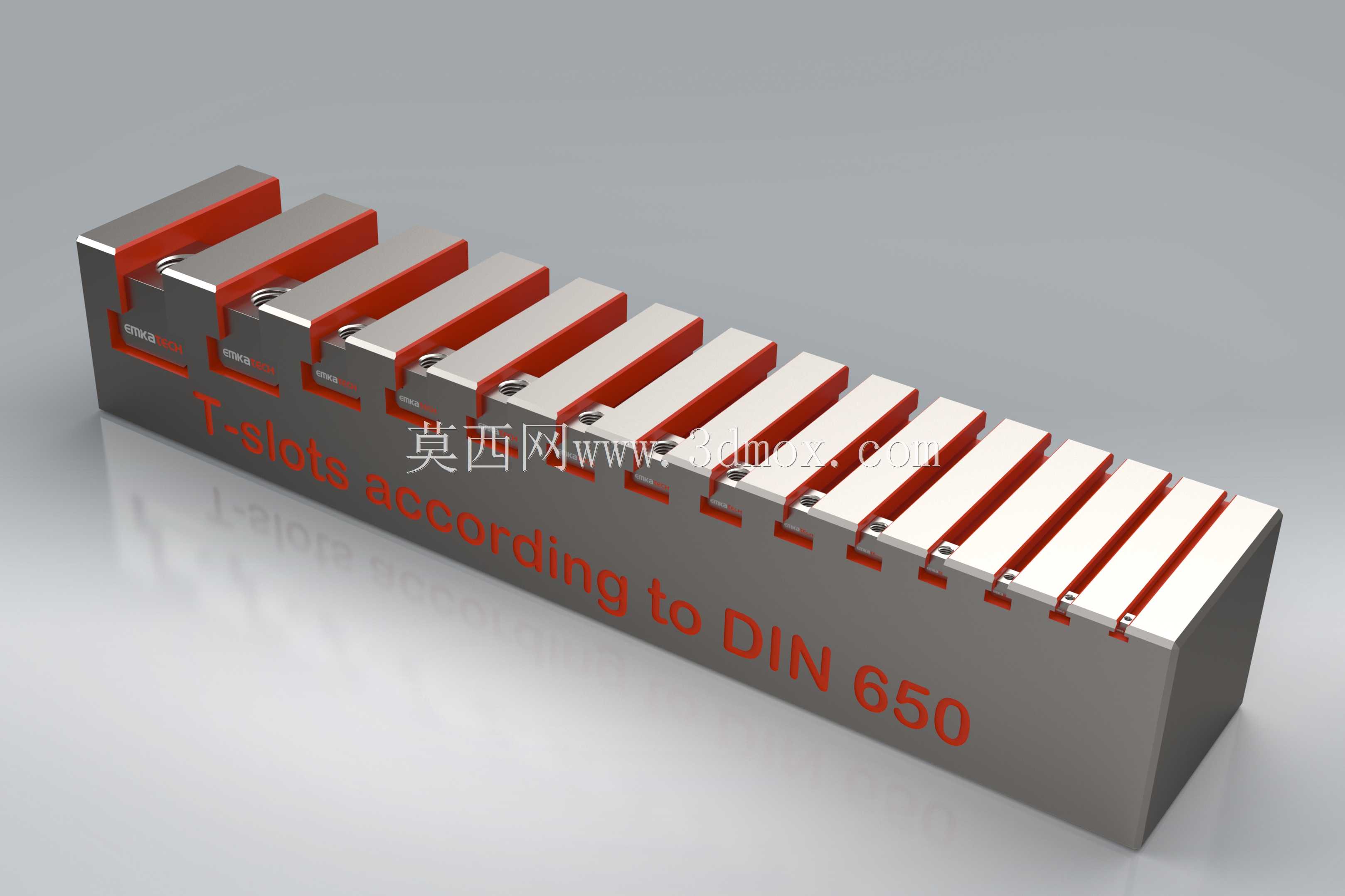 符合 DIN 650 标准的 T 型槽
