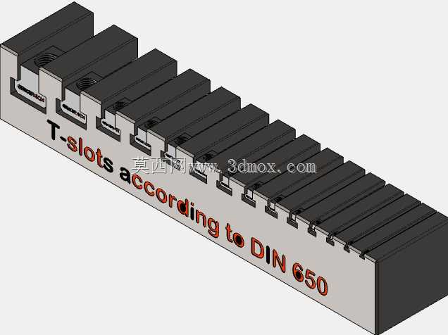 符合 DIN 650 标准的 T 型槽