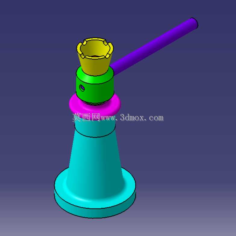 螺旋千斤顶组件 – CATIA 3D 模型