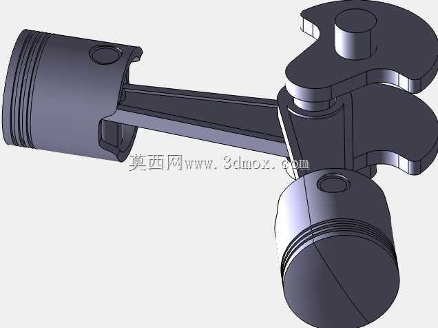 V 型双缸发动机组件 | CATIA V5 3D 模型