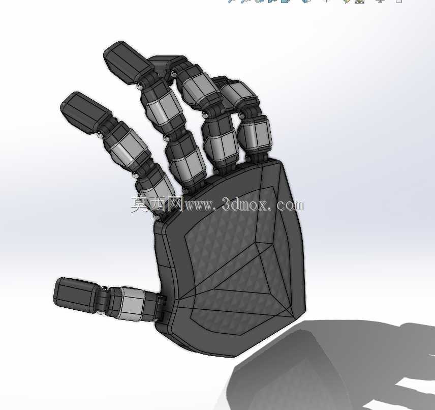 SolidWorks机器人手绘V2,SolidWorks Robotik El ?izimi