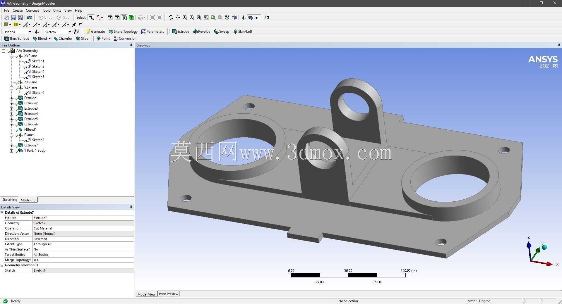 Modele 3D �� ANSYS Designer Modeler ��ʵ��