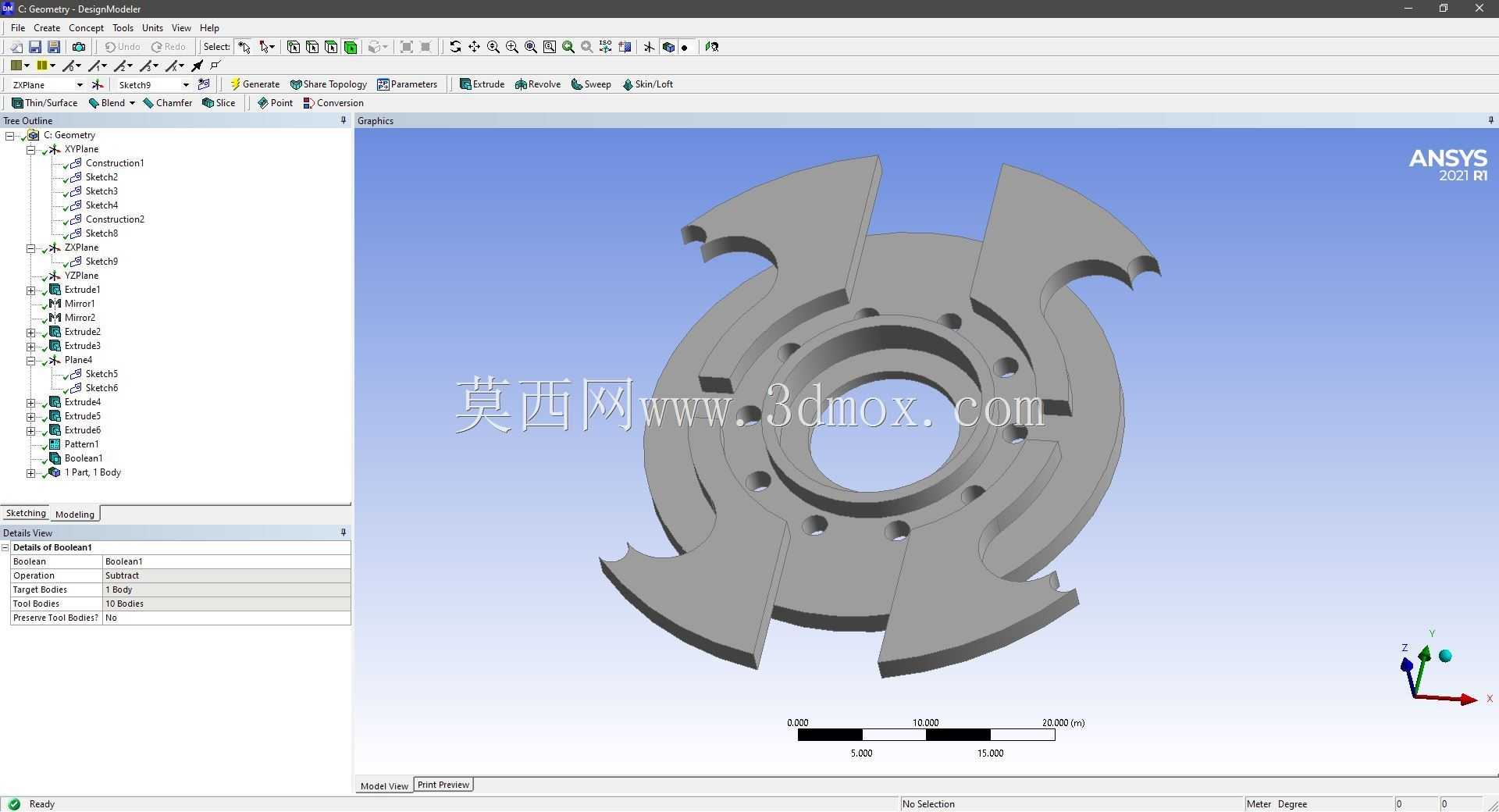 Modele 3D �� ANSYS Designer Modeler ��ʵ��