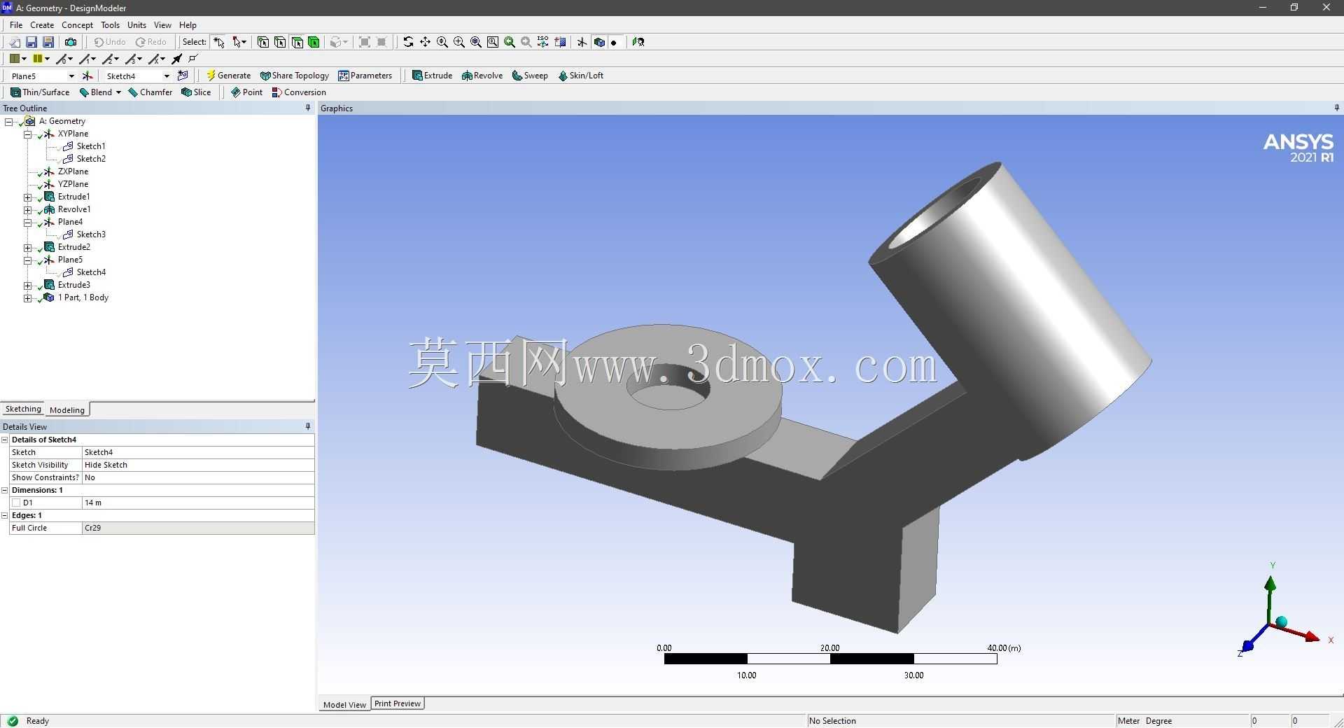 Modele 3D �� ANSYS Designer Modeler ��ʵ��