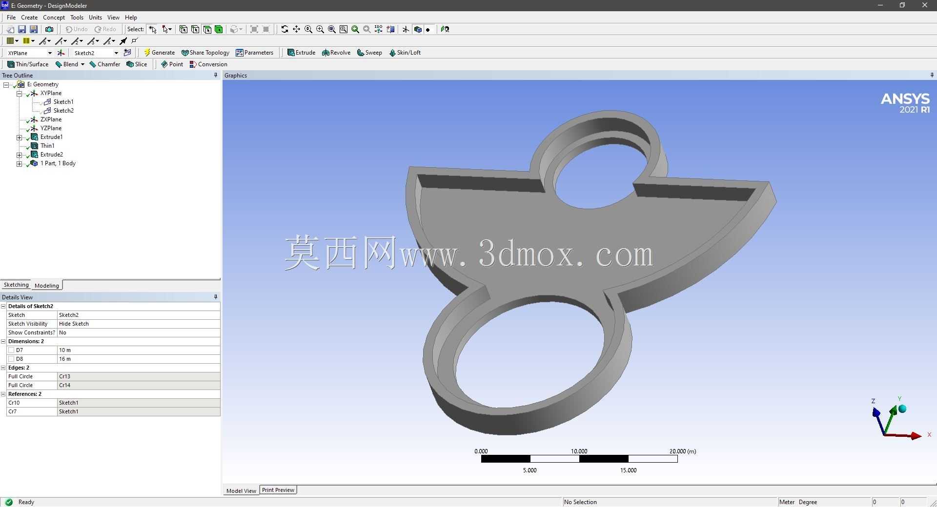 Modele 3D �� ANSYS Designer Modeler ��ʵ��
