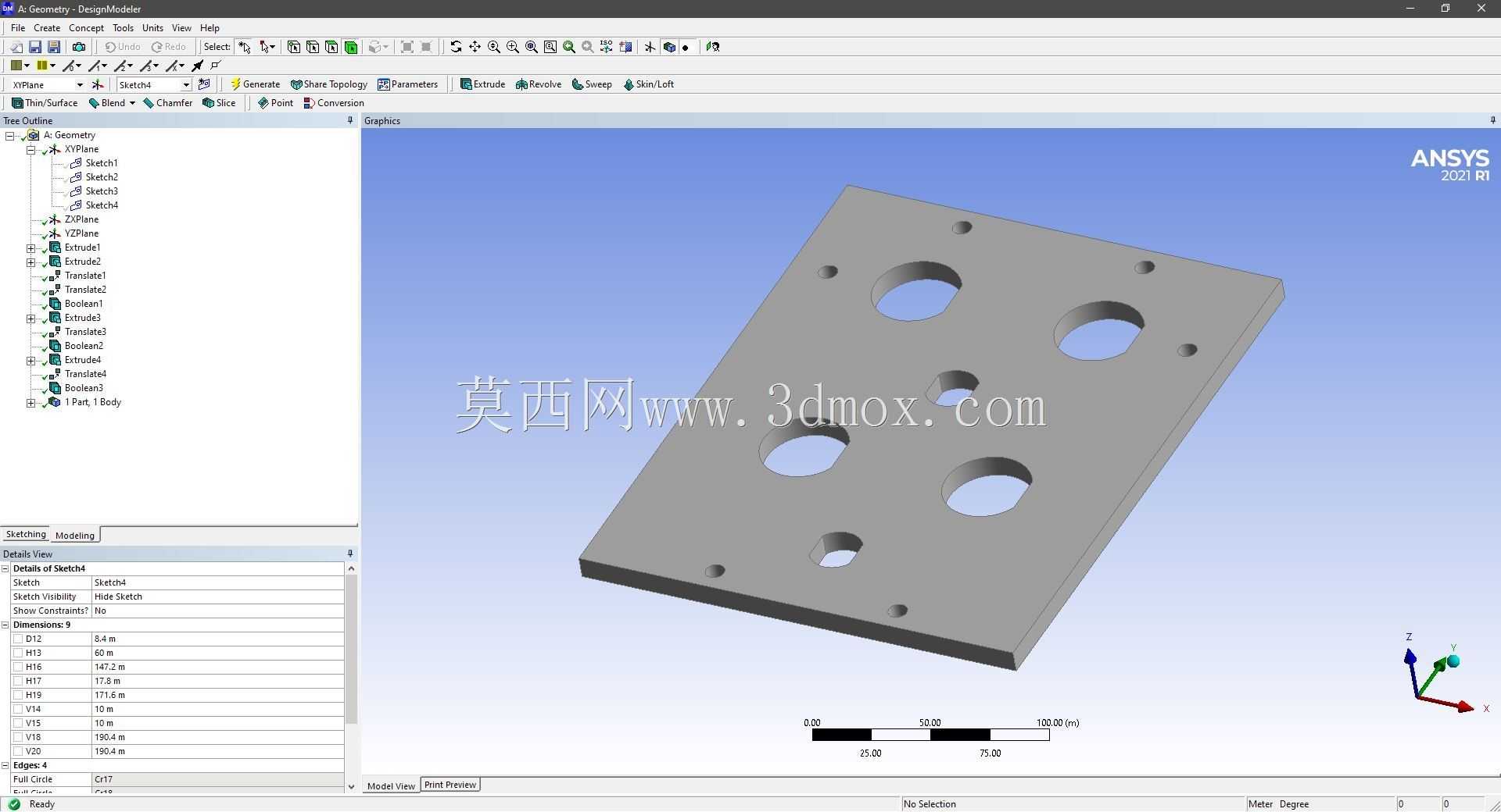 Modele 3D �� ANSYS Designer Modeler ��ʵ��