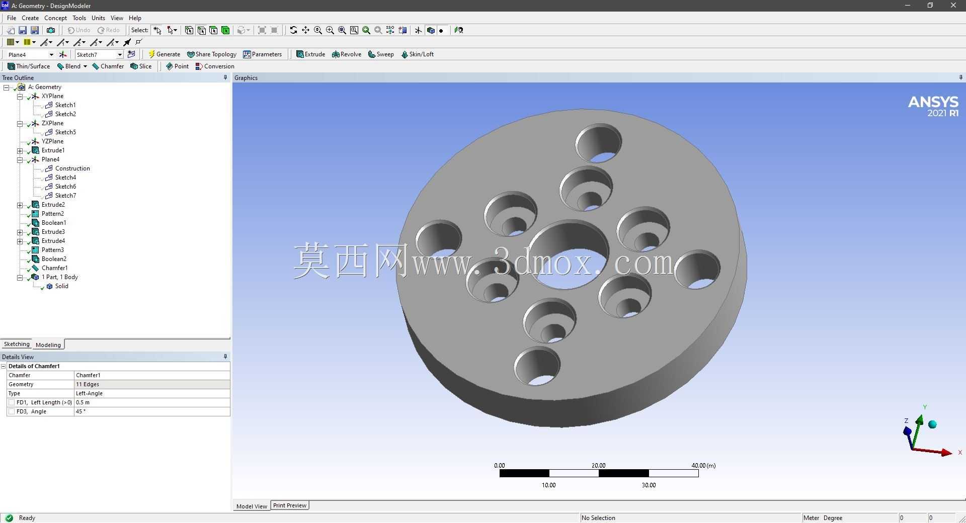 Modele 3D �� ANSYS Designer Modeler ��ʵ��