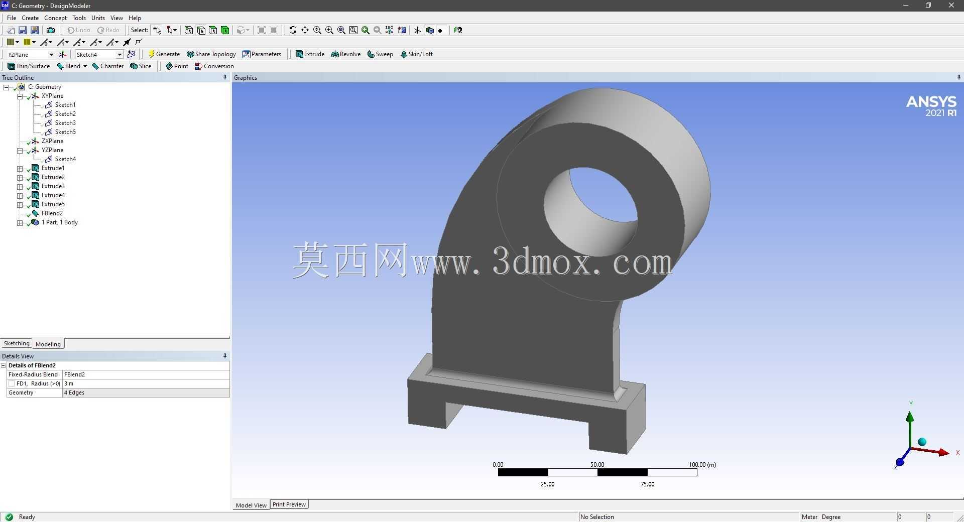 Modele 3D �� ANSYS Designer Modeler ��ʵ��