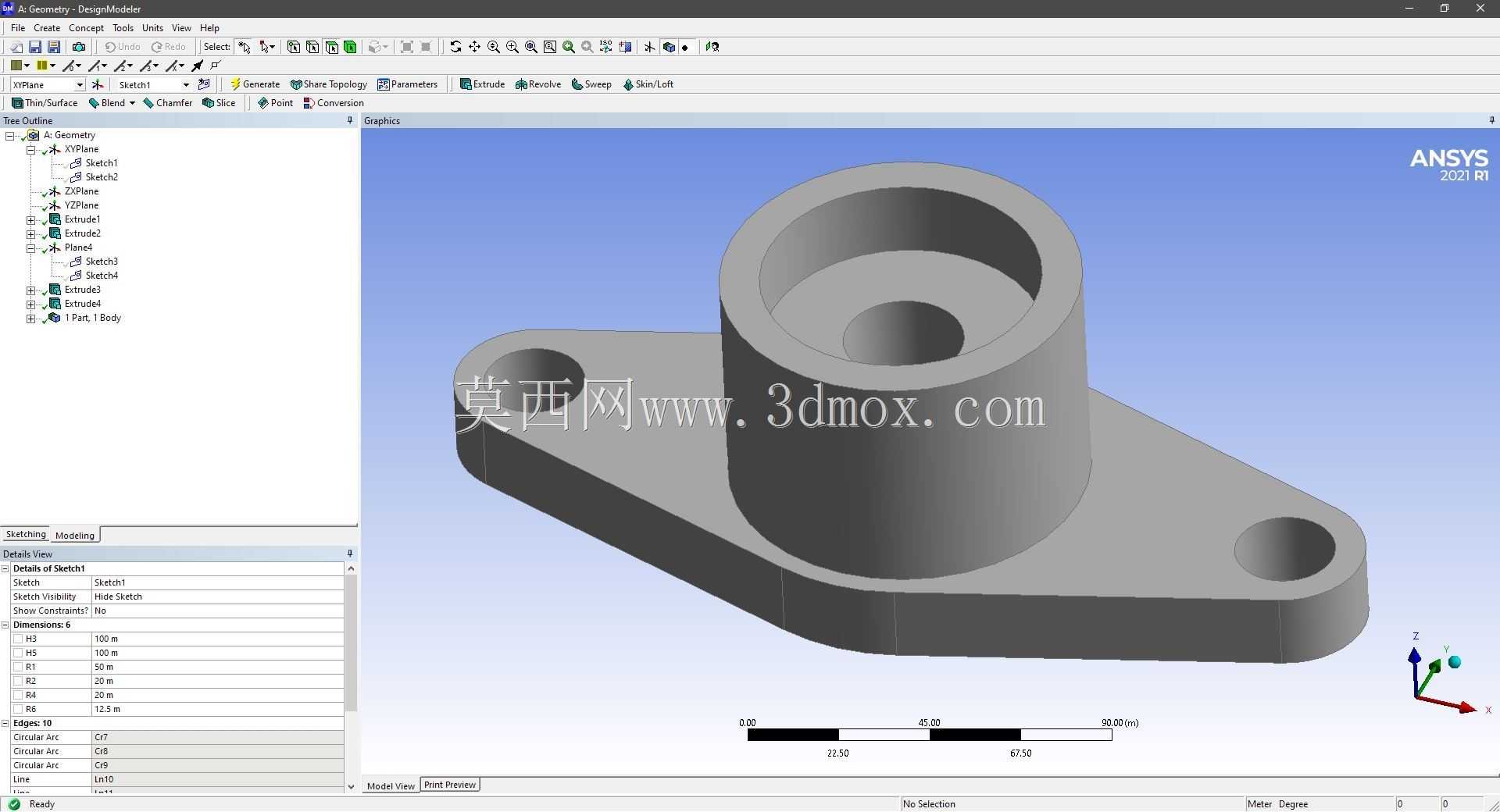 Modele 3D �� ANSYS Designer Modeler ��ʵ��