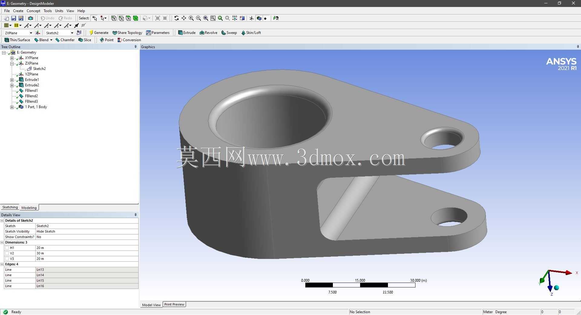 Modele 3D �� ANSYS Designer Modeler ��ʵ��