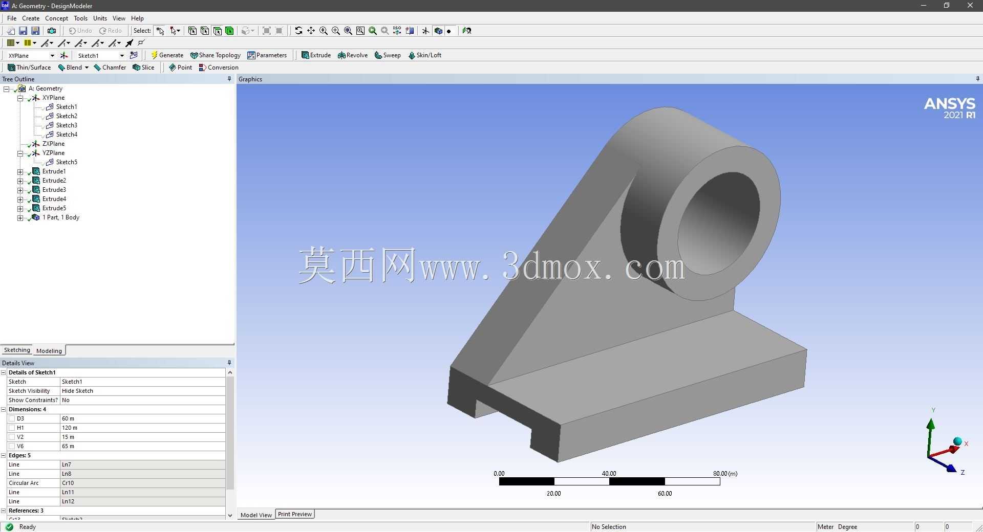 Modele 3D �� ANSYS Designer Modeler ��ʵ��