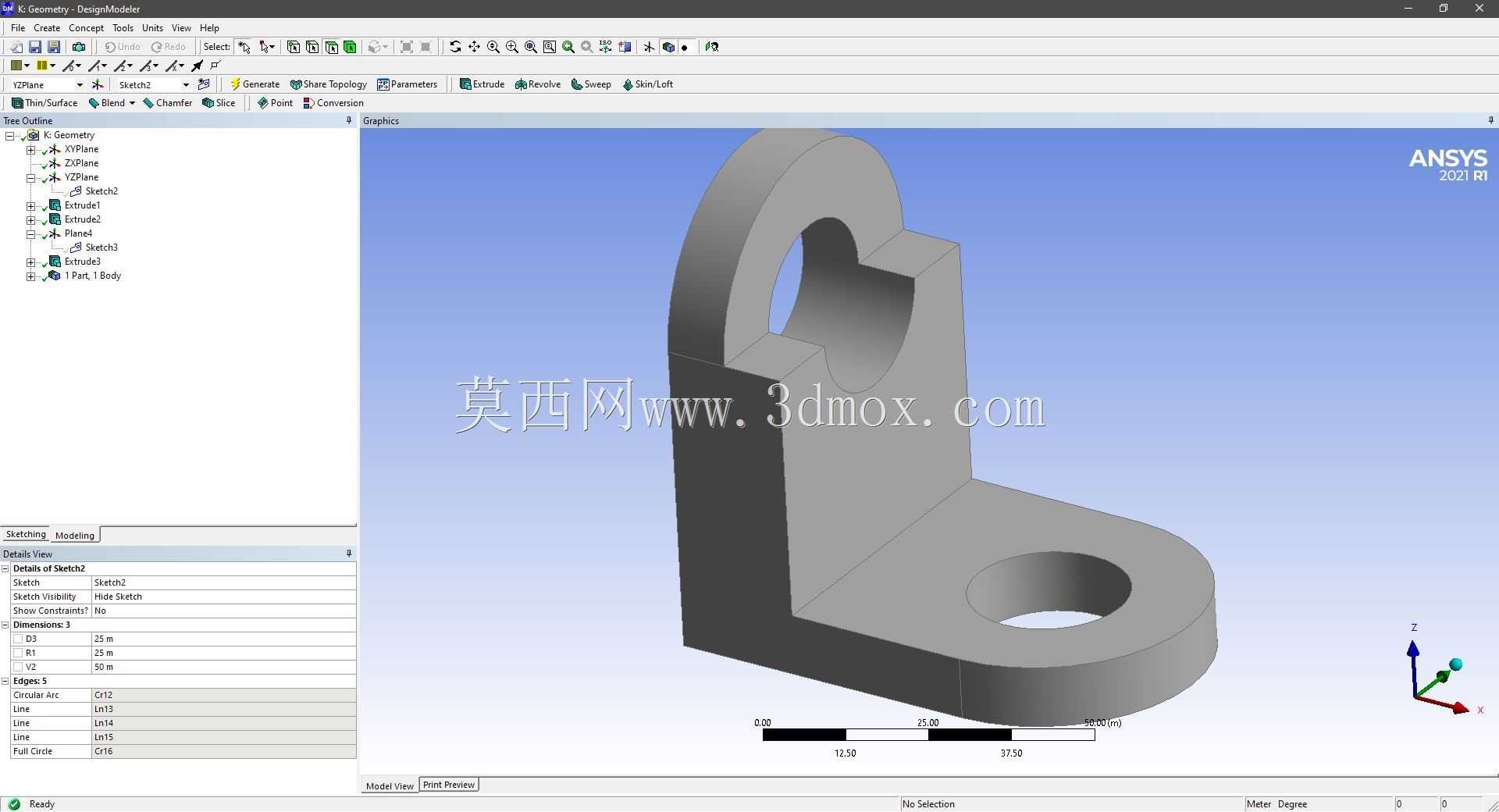 Modele 3D �� ANSYS Designer Modeler ��ʵ��