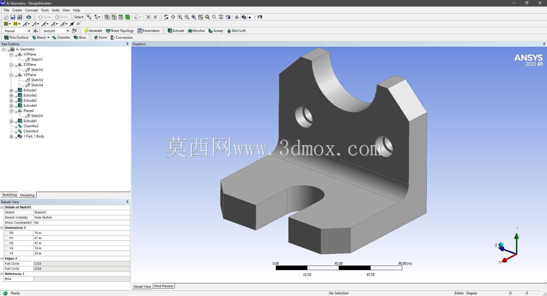 Modele 3D �� ANSYS Designer Modeler ��ʵ��