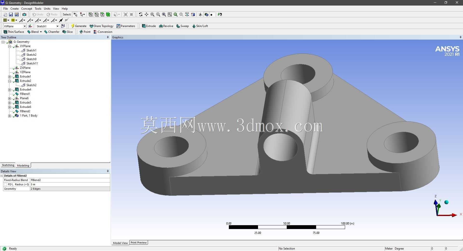 Modele 3D �� ANSYS Designer Modeler ��ʵ��