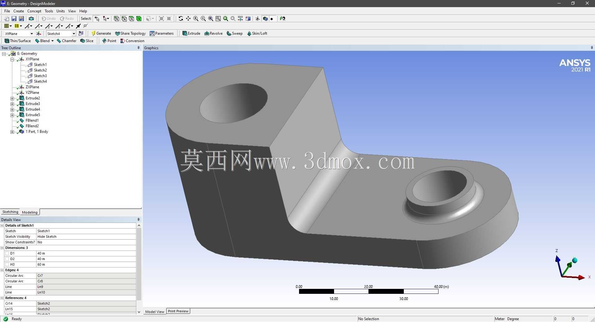 Modele 3D �� ANSYS Designer Modeler ��ʵ��