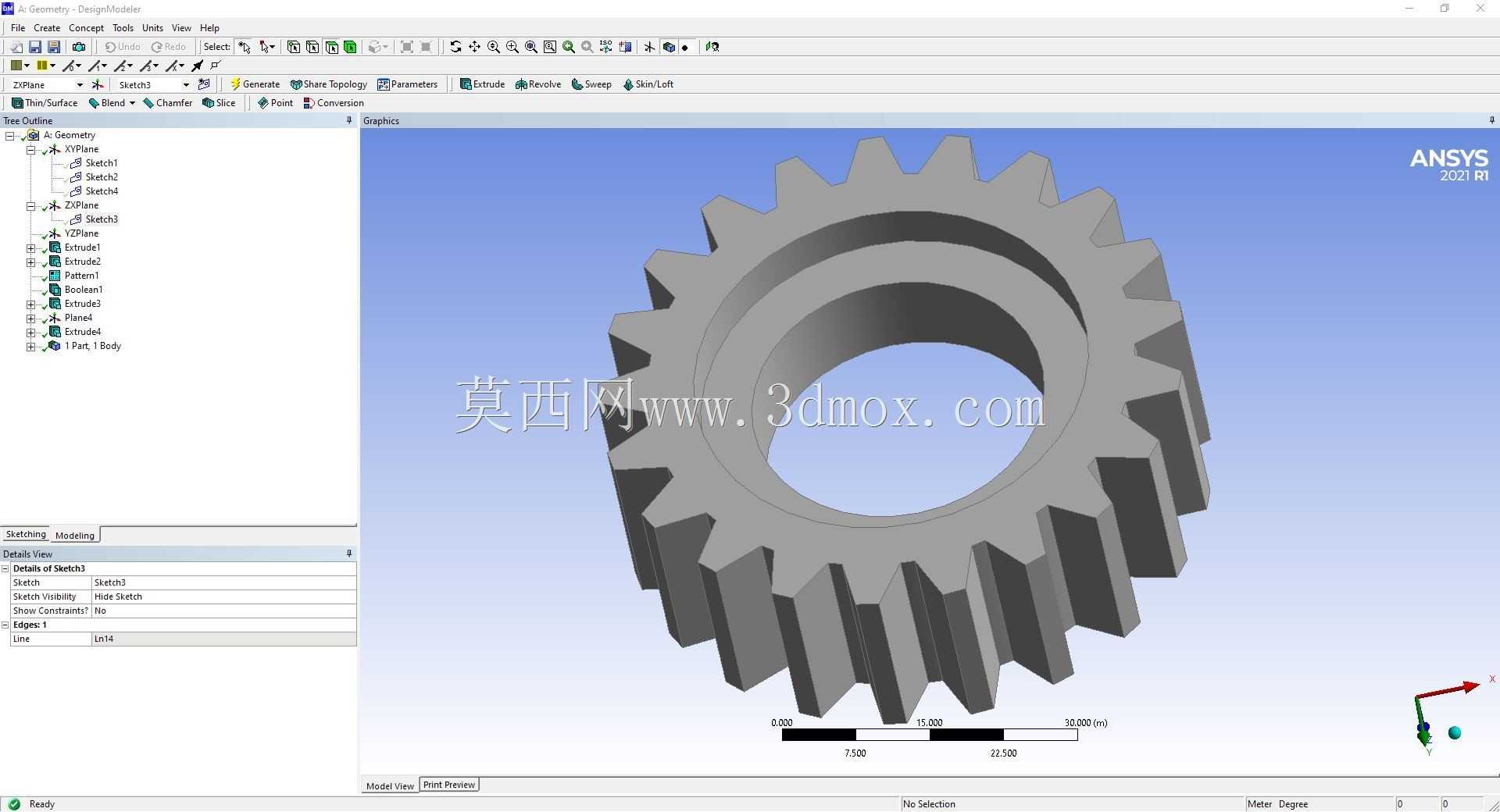 Modele 3D �� ANSYS Designer Modeler ��ʵ��