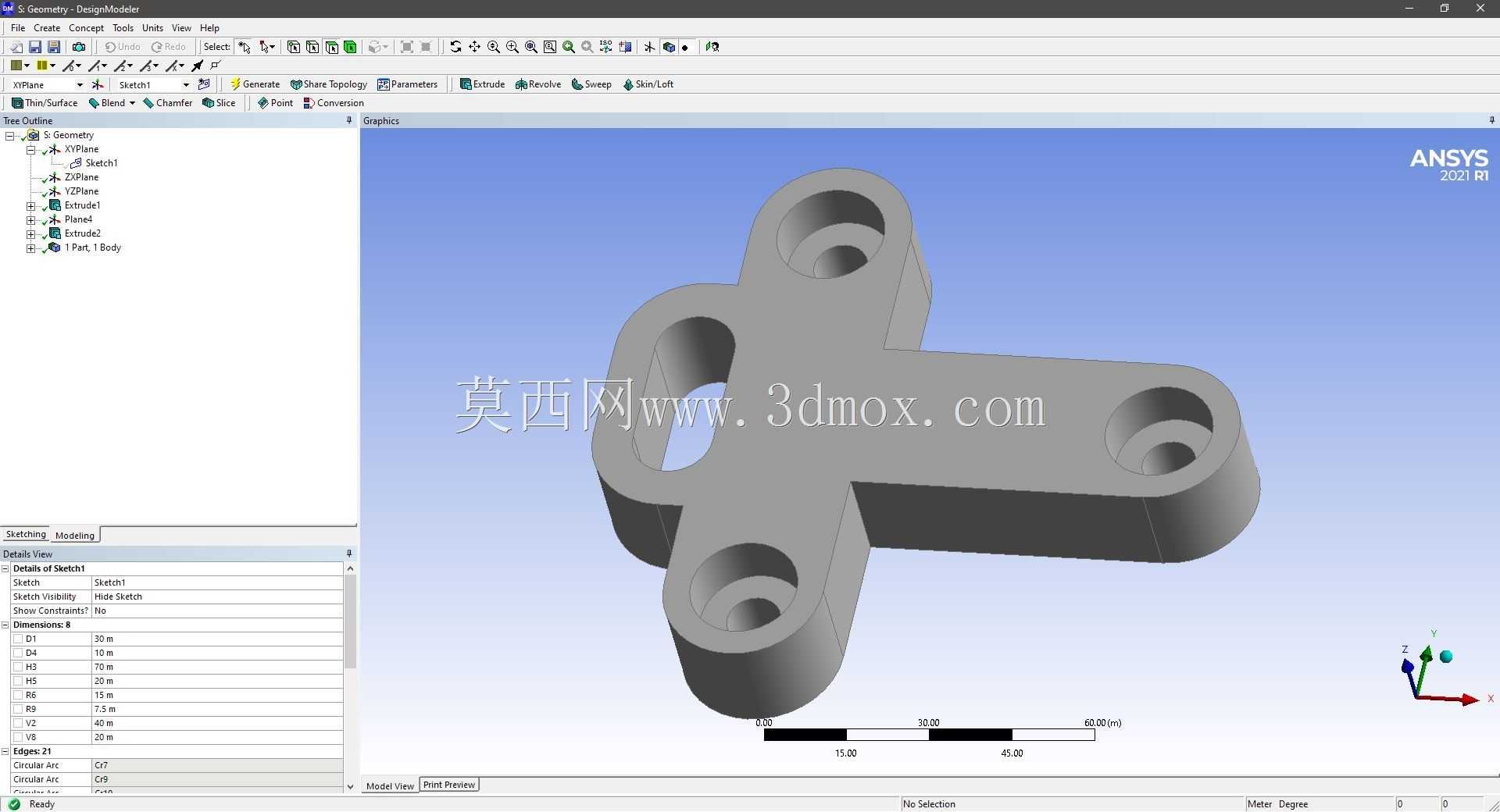 Modele 3D �� ANSYS Designer Modeler ��ʵ��
