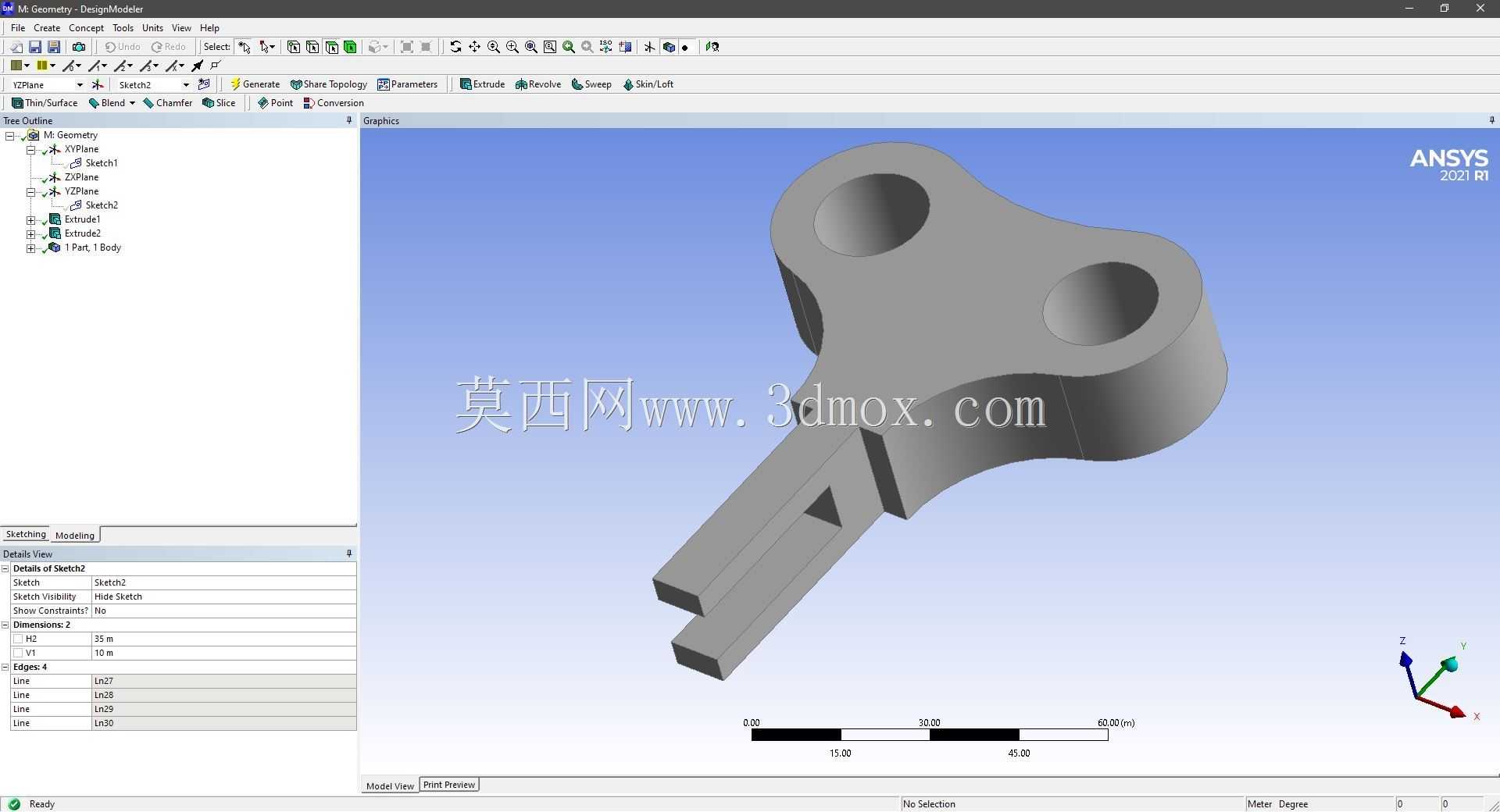 Modele 3D �� ANSYS Designer Modeler ��ʵ��