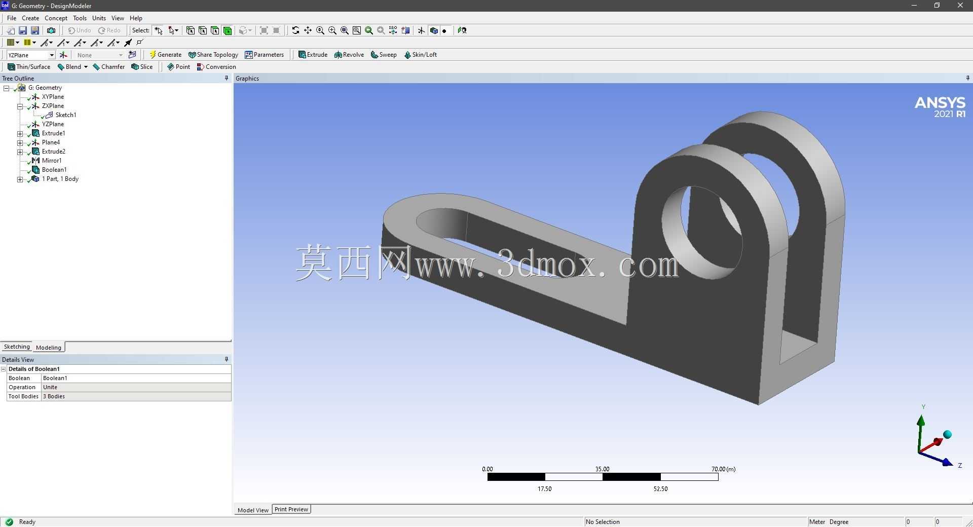 Modele 3D �� ANSYS Designer Modeler ��ʵ��