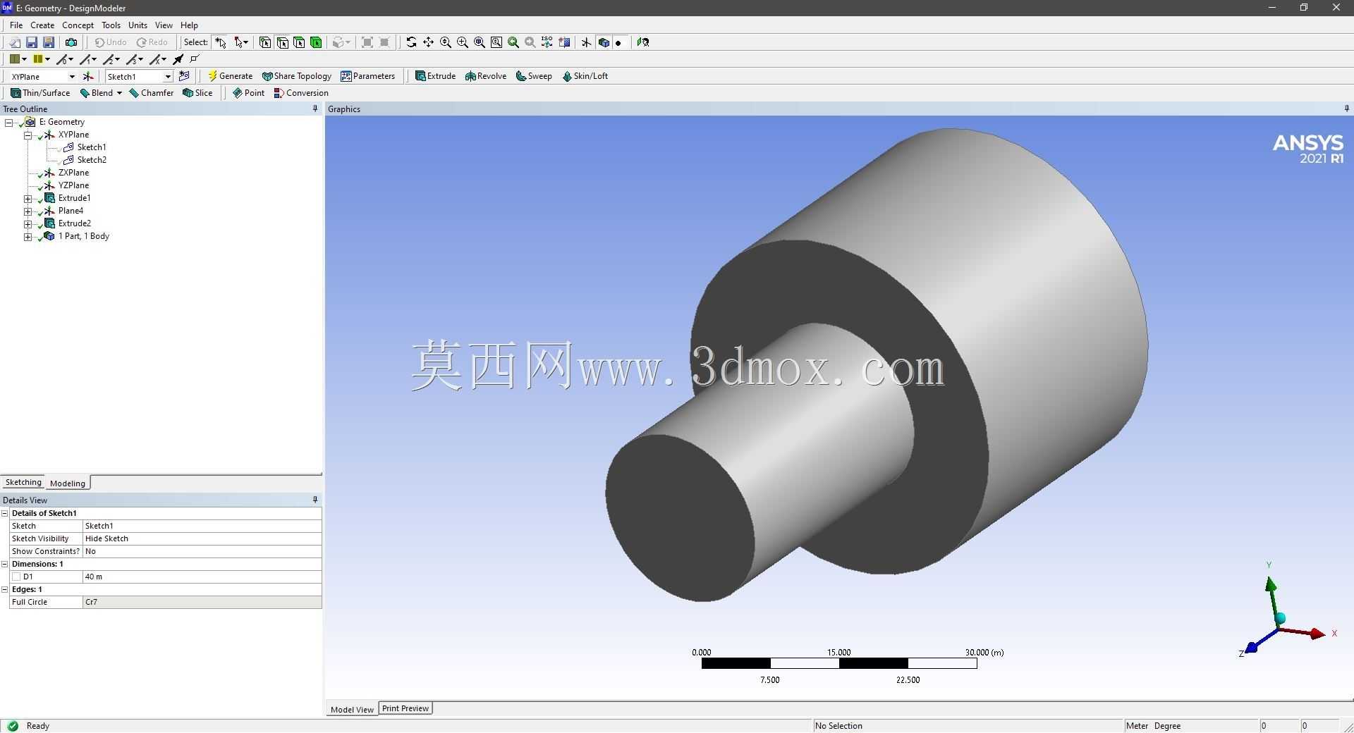 Modele 3D �� ANSYS Designer Modeler ��ʵ��
