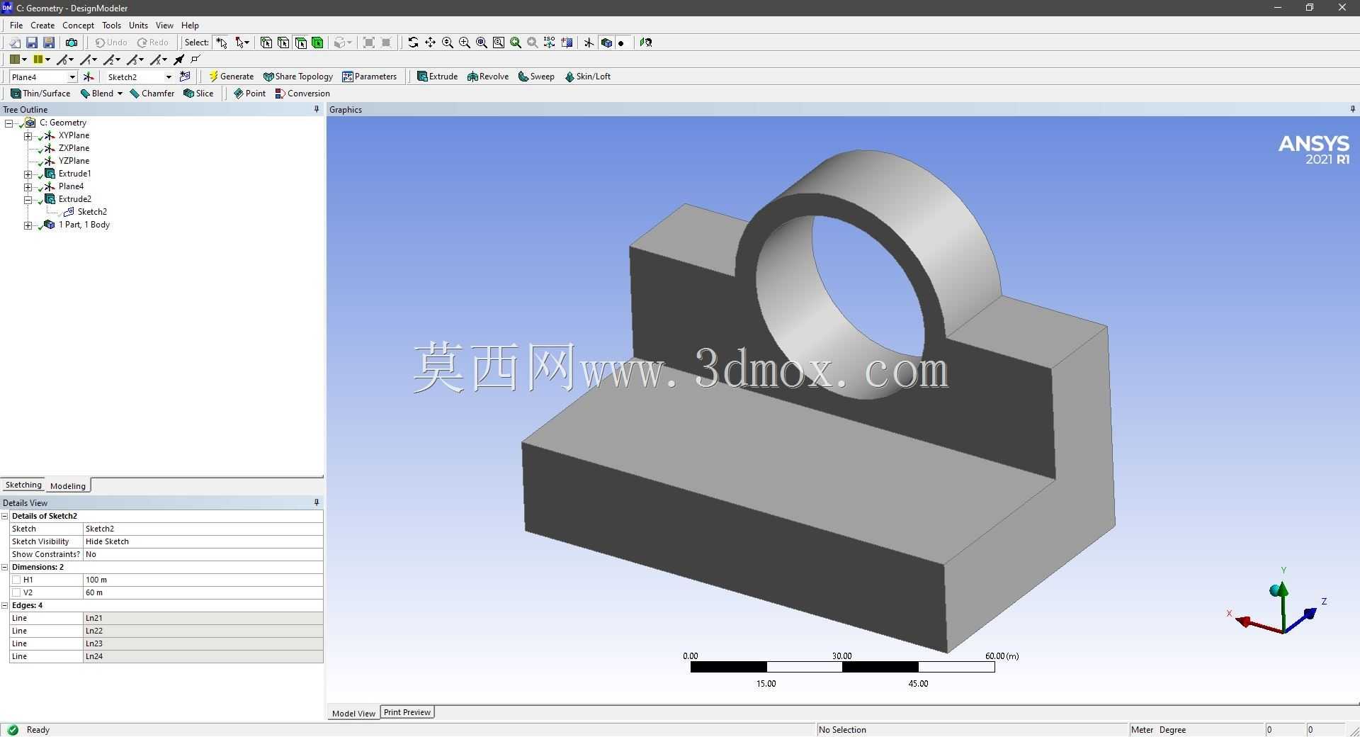 Modele 3D �� ANSYS Designer Modeler ��ʵ��