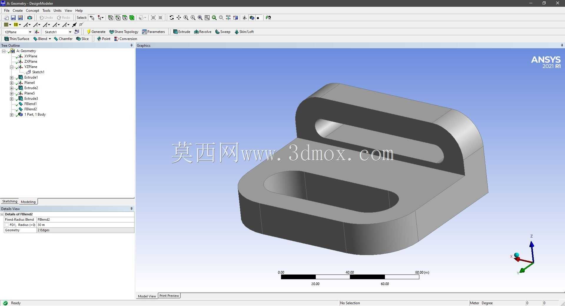 Modele 3D �� ANSYS Designer Modeler ��ʵ��