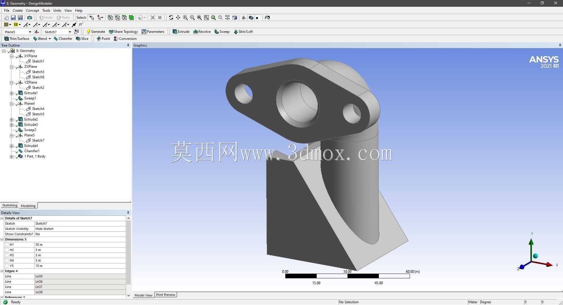 Modele 3D �� ANSYS Designer Modeler ��ʵ��