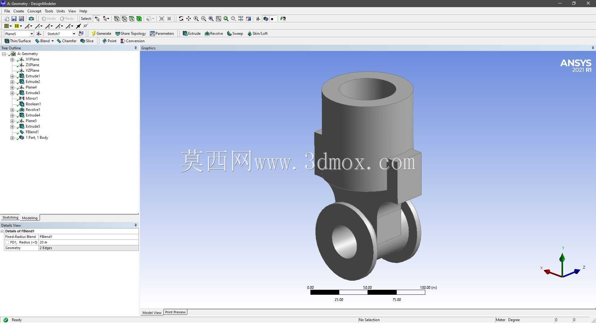 Modele 3D �� ANSYS Designer Modeler ��ʵ��