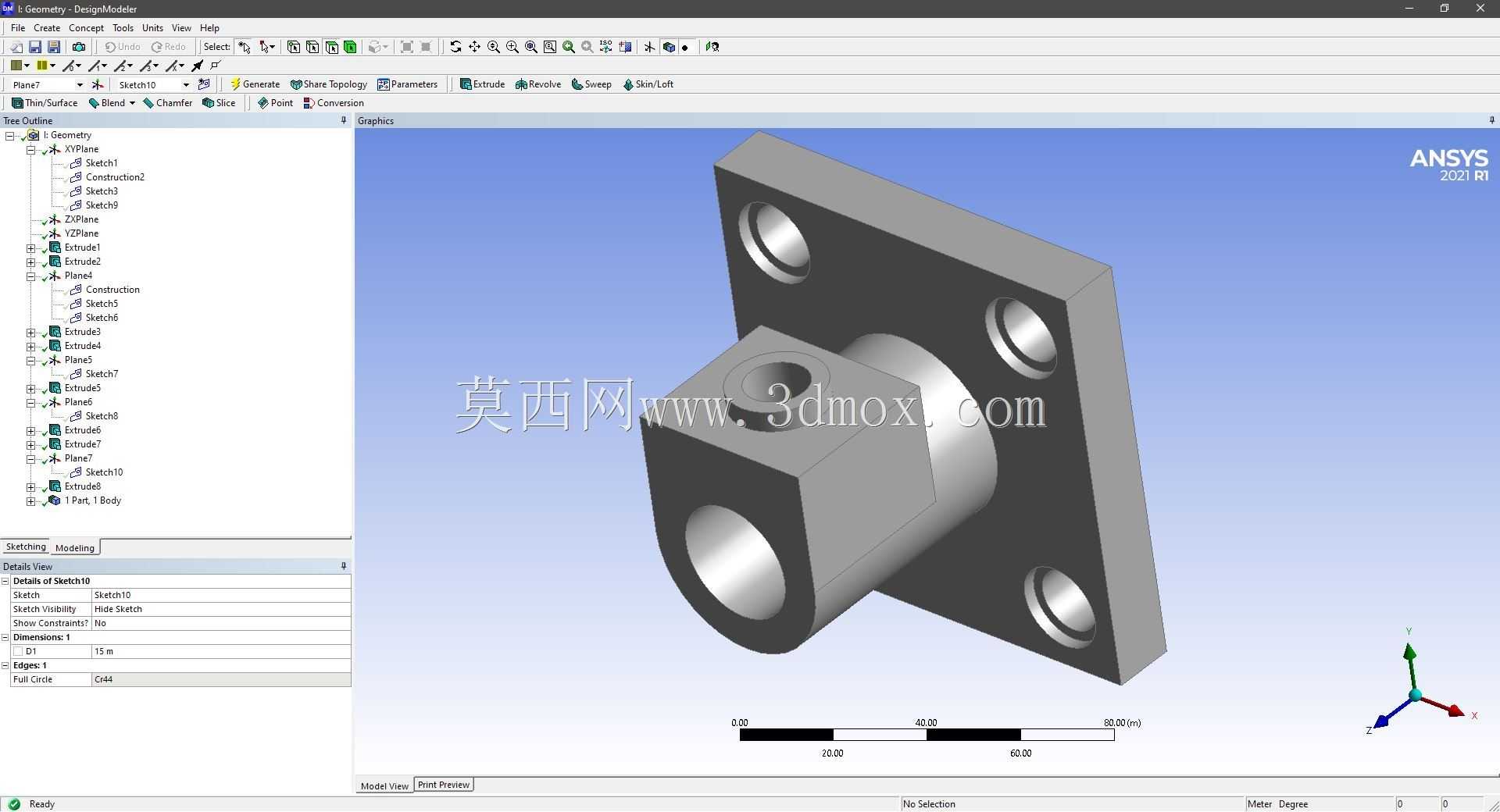 Modele 3D �� ANSYS Designer Modeler ��ʵ��