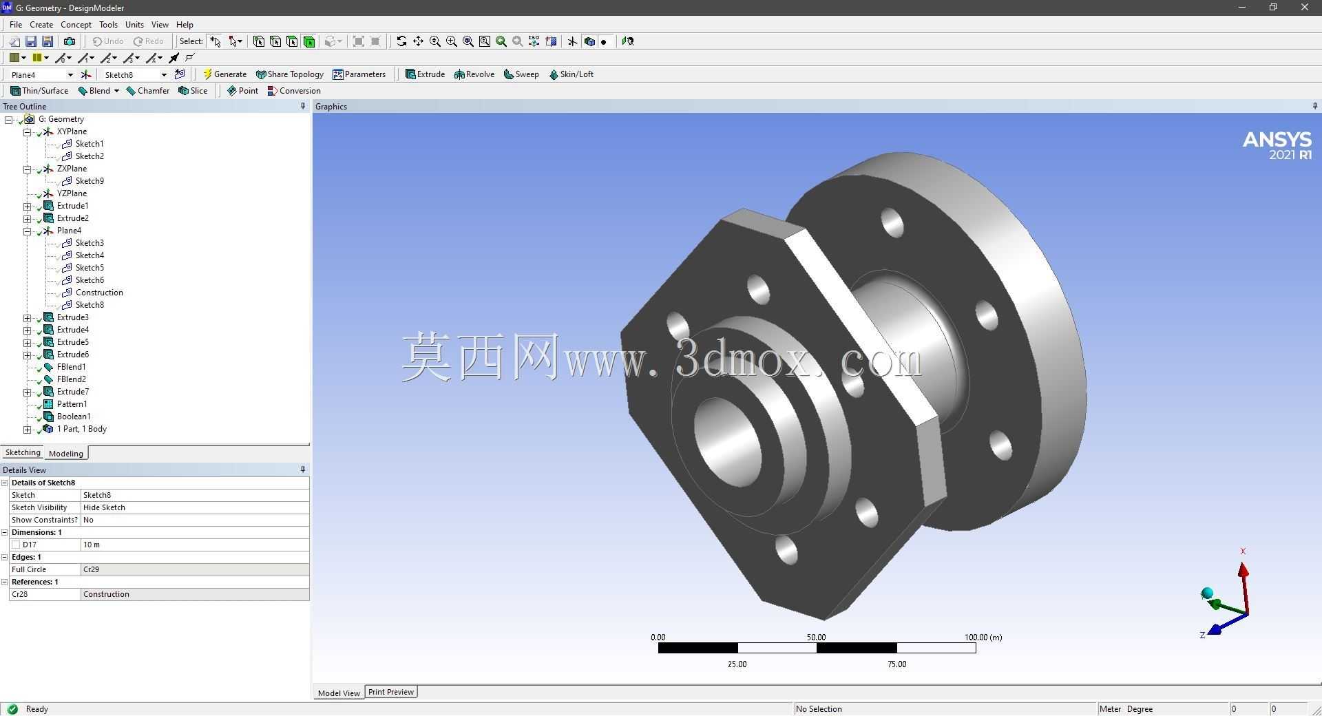 Modele 3D �� ANSYS Designer Modeler ��ʵ��