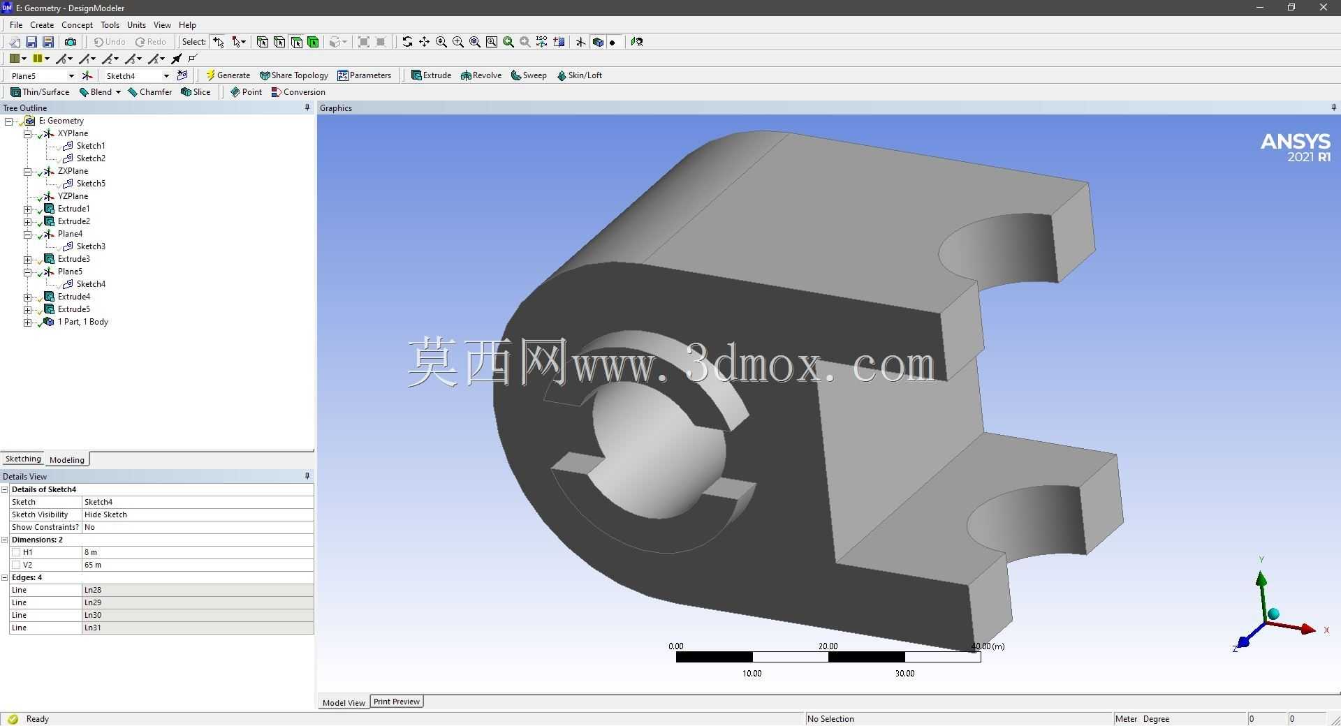 Modele 3D �� ANSYS Designer Modeler ��ʵ��