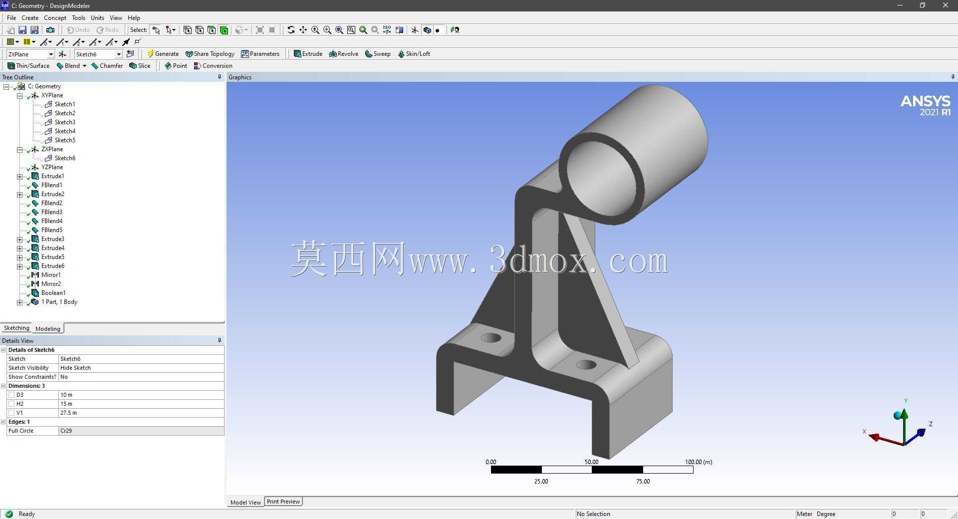 Modele 3D �� ANSYS Designer Modeler ��ʵ��