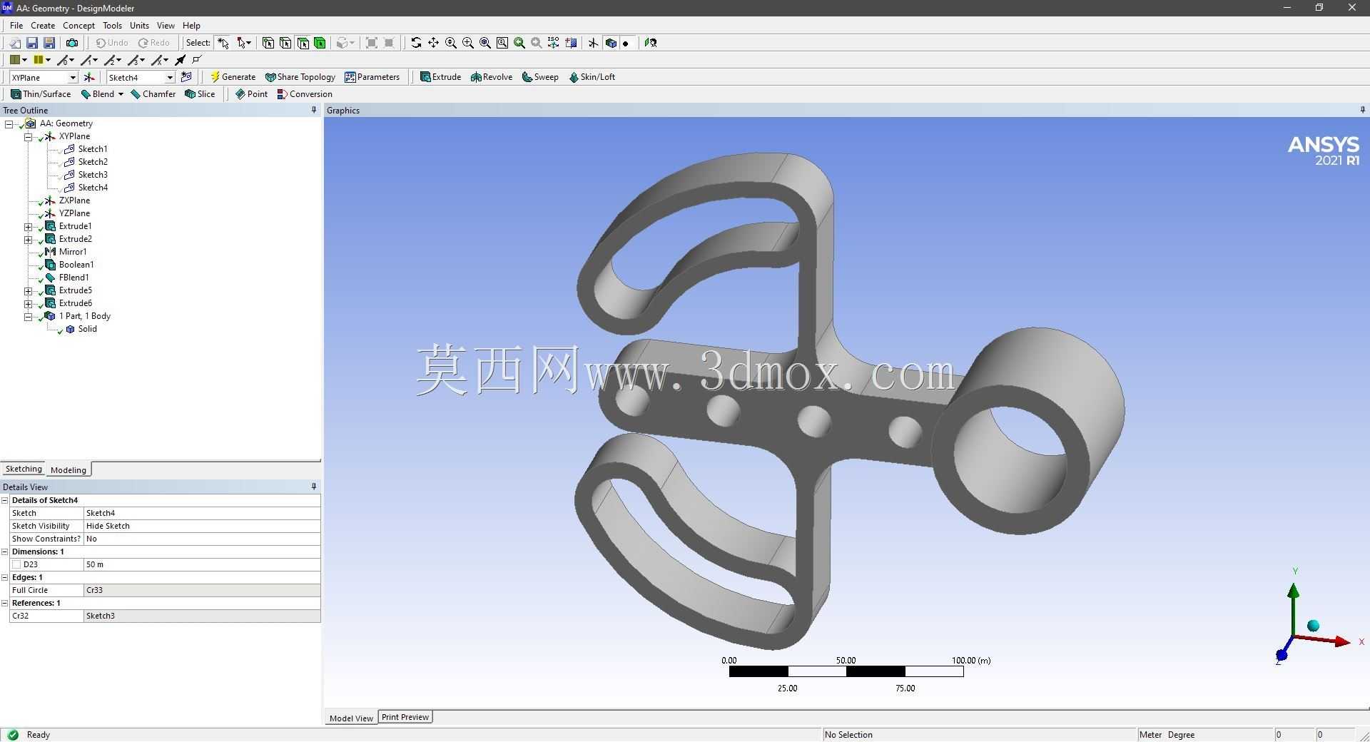 Modele 3D �� ANSYS Designer Modeler ��ʵ��