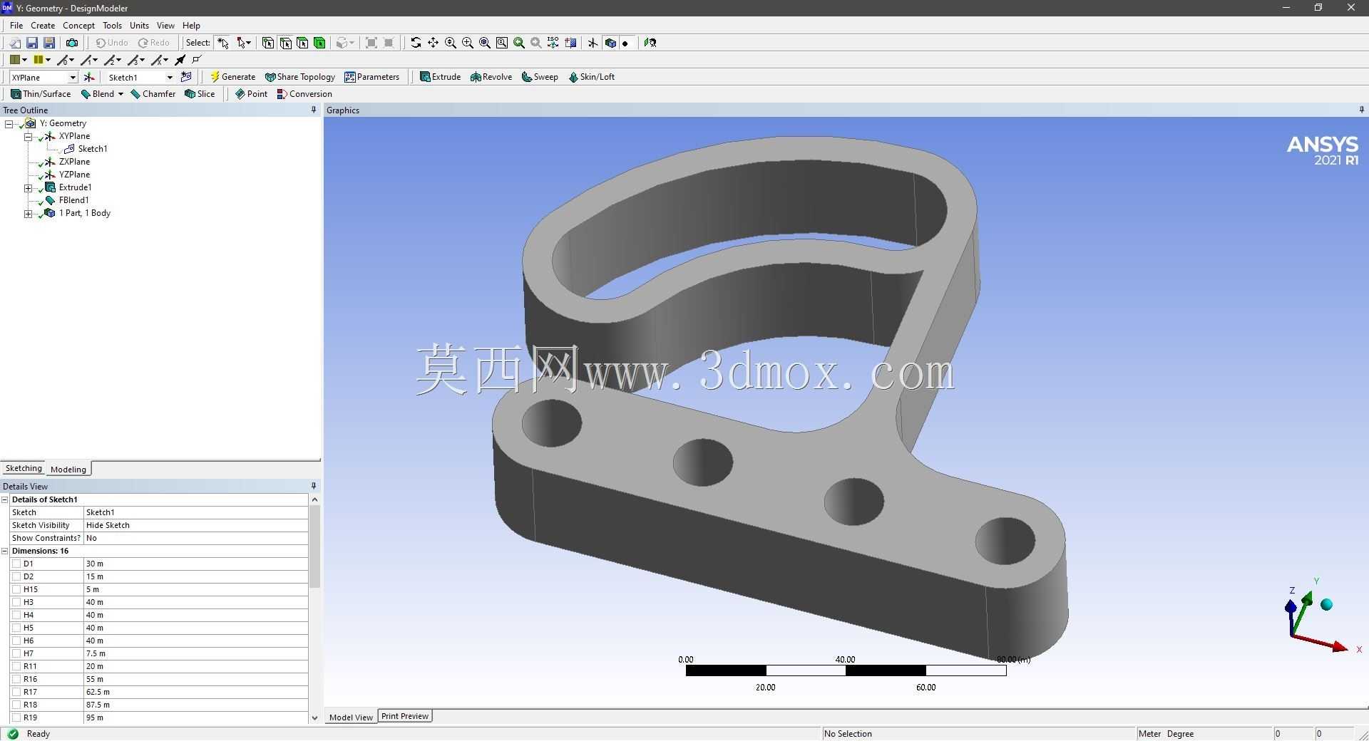 Modele 3D �� ANSYS Designer Modeler ��ʵ��