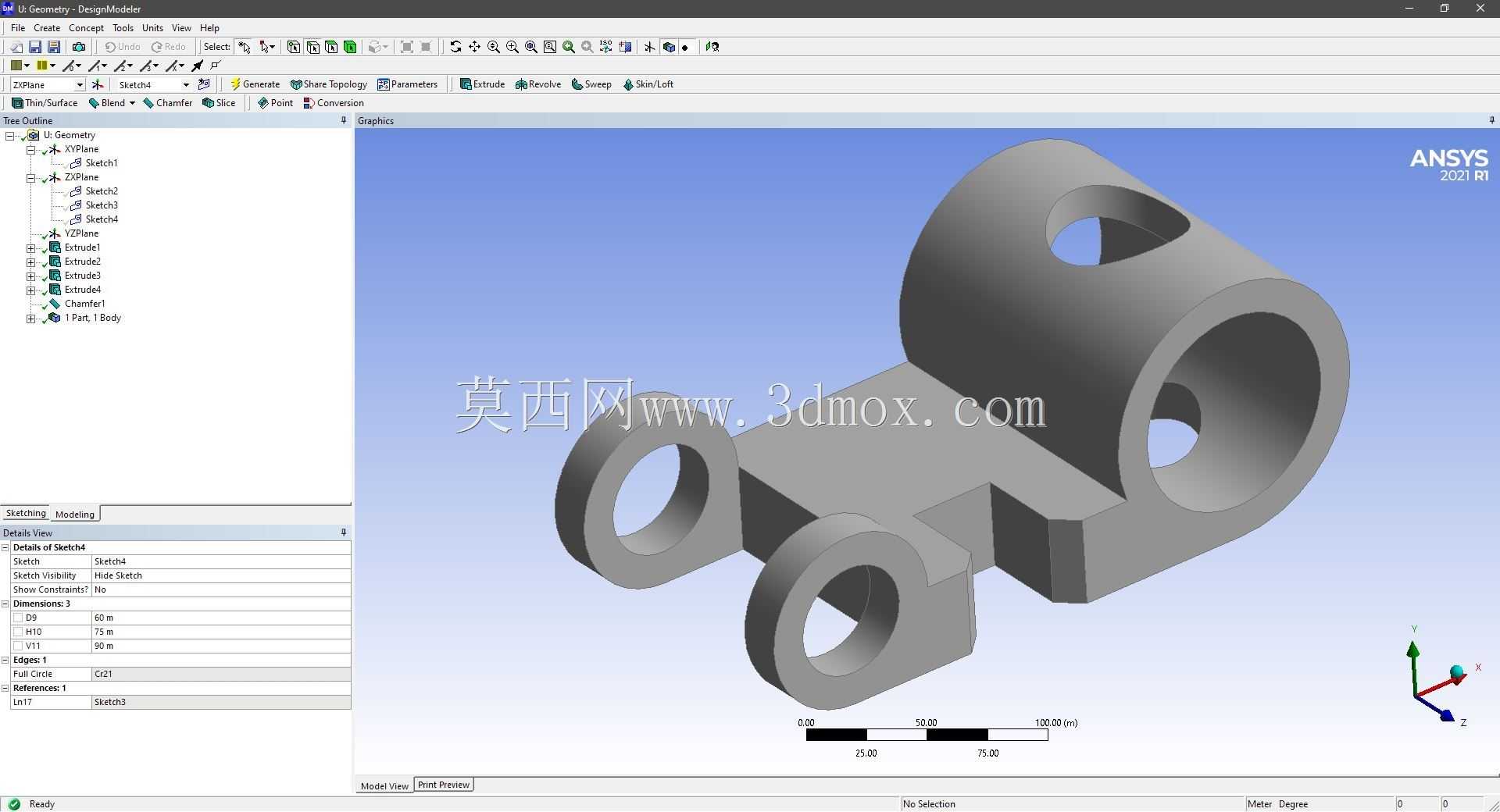 Modele 3D �� ANSYS Designer Modeler ��ʵ��